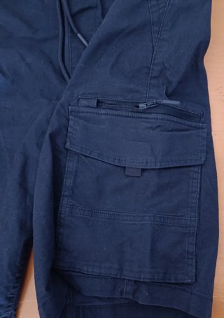 Pantalón corto cargo azul talla L hombre