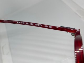 GAFAS DE SOL RB2140 CLASSIC ROJO TRANSPARENTE