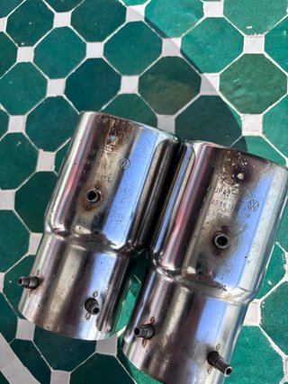 Embellecedores tubo escape cromado Volkswagen