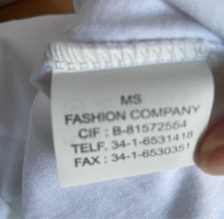 Camiseta ANGEL & BLISS Blanca T-S ( leer Oferta)