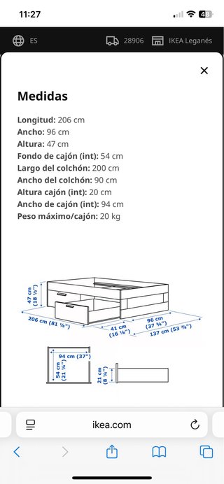 Cama nido convertible en doble