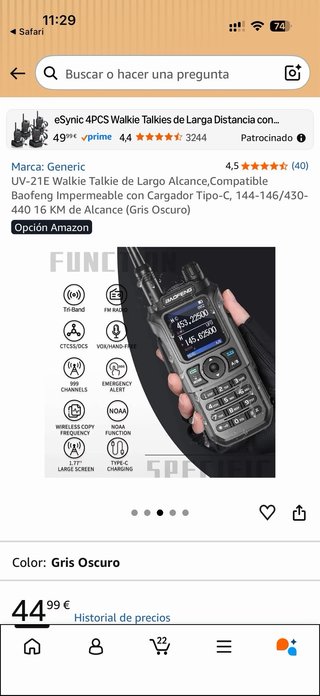 Walkie Baofeng UV21R