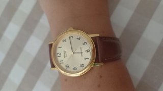 Reloj Casio Dorado y Marrón Pila no incluida