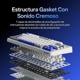 Teclado mecánico gaming Rapoo V700DIY-75 NUEVO