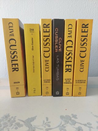 Lote novelas Clive Cussler.Venta individual 4€