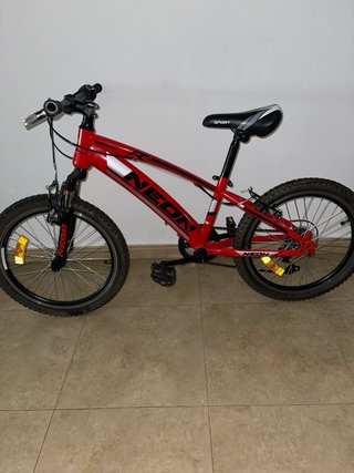 Bicicleta Infantil Neon Roja