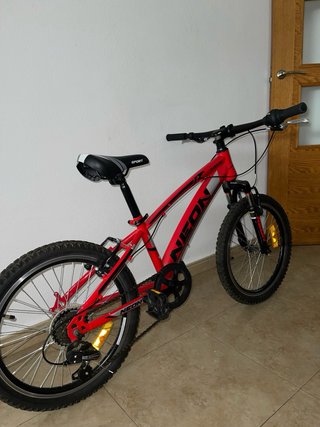 Bicicleta Infantil Neon Roja