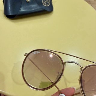 gafas de sol Ray-Ban Round Double Bridge original!
