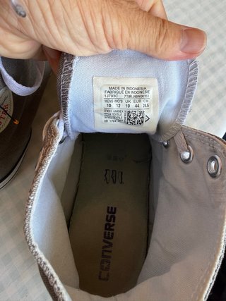 Converse grises altas