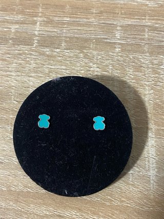 Pendientes Oso Tous Turquesa Plata