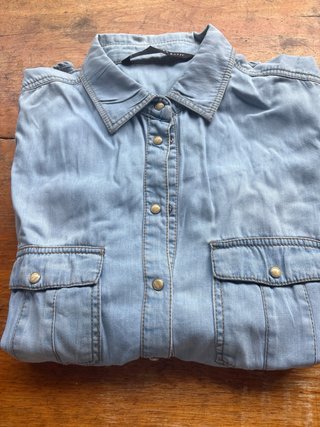 Camicia Jeans Zara XL Chiaro