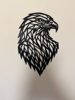 Decoración de Pared Águila Metal Negra