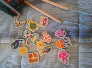 Juego de Pesca Infantil Bajo el Mar