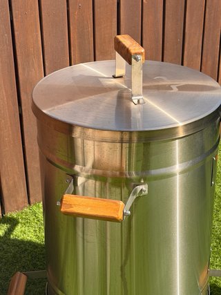 Barril Barbacoa Metal y Madera