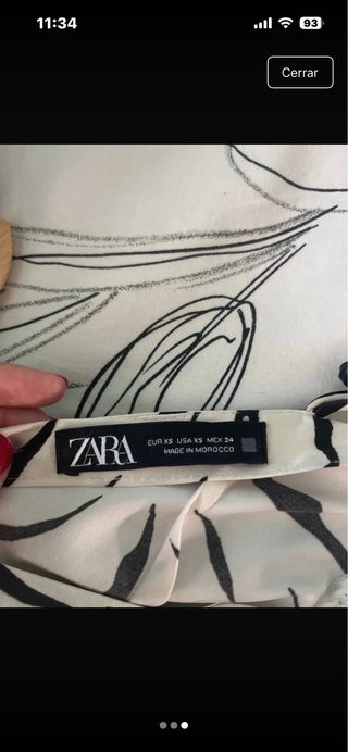 Vestido estampado cebra talla única