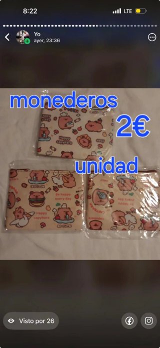 Monederos Kawaii 2€ Unidad