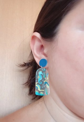 Pendientes Acrílicos Marinos