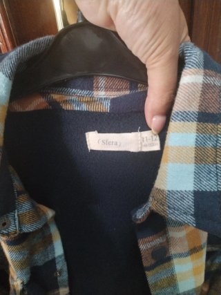 Chaqueta cuadros niño