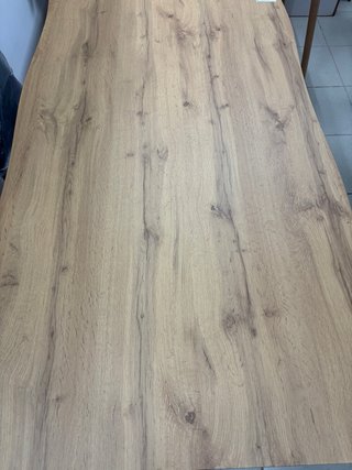 Mesa comedor madera y patas hierro negro
