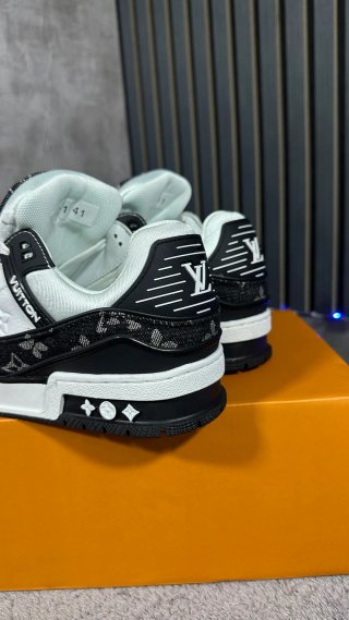 Zapatillas Louis Vuitton Trainer Denim Negras