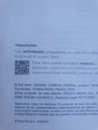 Lengua y literatura 1 ESO