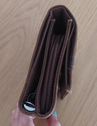 Cartera y agenda Mango marrón
