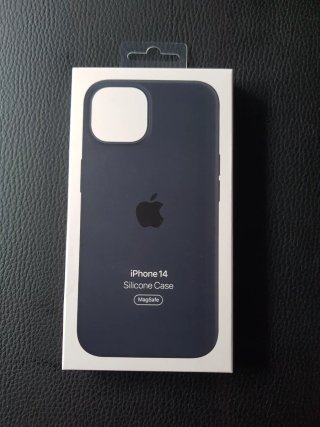 Funda iPhone 14 Silicona MagSafe Azul