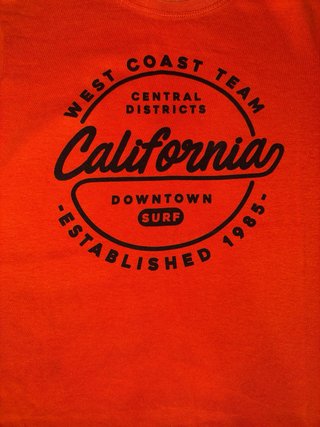 Camiseta California Estampada Naranja
