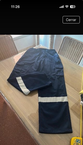 Pantalón de trabajo multibolsillos azul marino