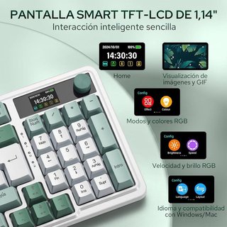 Teclado gaming inalámbrico Redragon K719 Pro NUEVO