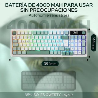 Teclado gaming inalámbrico Redragon K719 Pro NUEVO