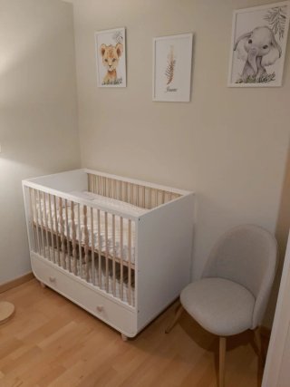 Cuna Ikea Millra 120x60cm + Colchón Bebé