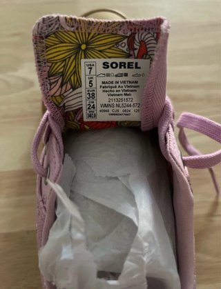 Zapatos Sorel Mujer Rosa y Beige Nuevos