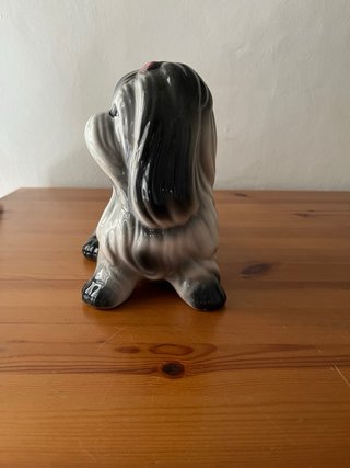 Perro Shih Tzu Cerámica Manises Vintage