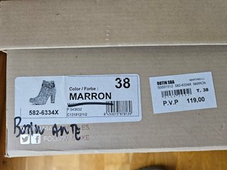 Botines ante Martinelli Talla 38 Caja Original