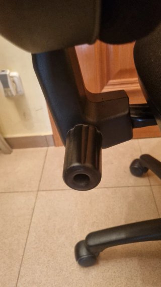 Silla de oficina negra 5 patas