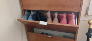 Zapatero grande de madera