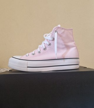 Converse plataforma rosa
