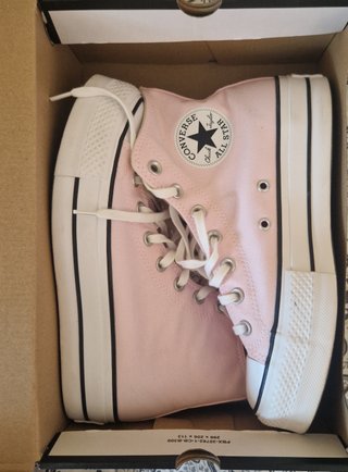 Converse plataforma rosa