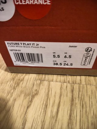 Zapatillas fútbol sala Puma Talla 38.5