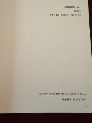 Libro Nins Yannick Vu dedicado y firmado mano