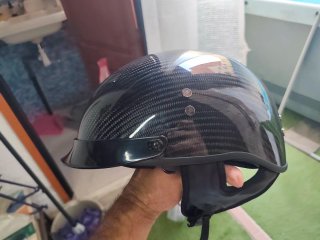Casco Custom Fibra Carbono