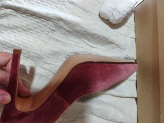 Zapatos de tacón rosas con lazo de Salo Madrid