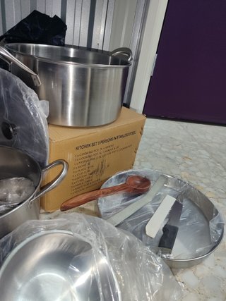 Juego de tazas medidoras de acero inoxidable. 150€