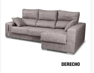Sofá modular gris tela