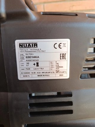 Compresor de aire silencioso NUAIR SILTEK+