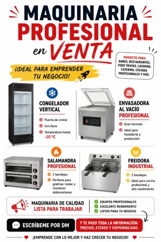Maquinaria Profesional Hostelería en Venta