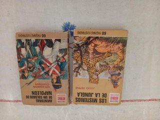 2 libros antiguos Historias Selección