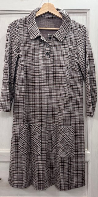 Precioso Vestido de cuadros, único