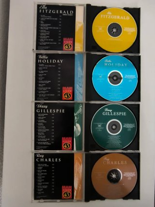 4 CDs: Ray Charles,Fitzgerald,Gillespie,Holiday